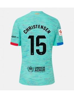 Barcelona Andreas Christensen #15 Ausweichtrikot 2023-24 Kurzarm